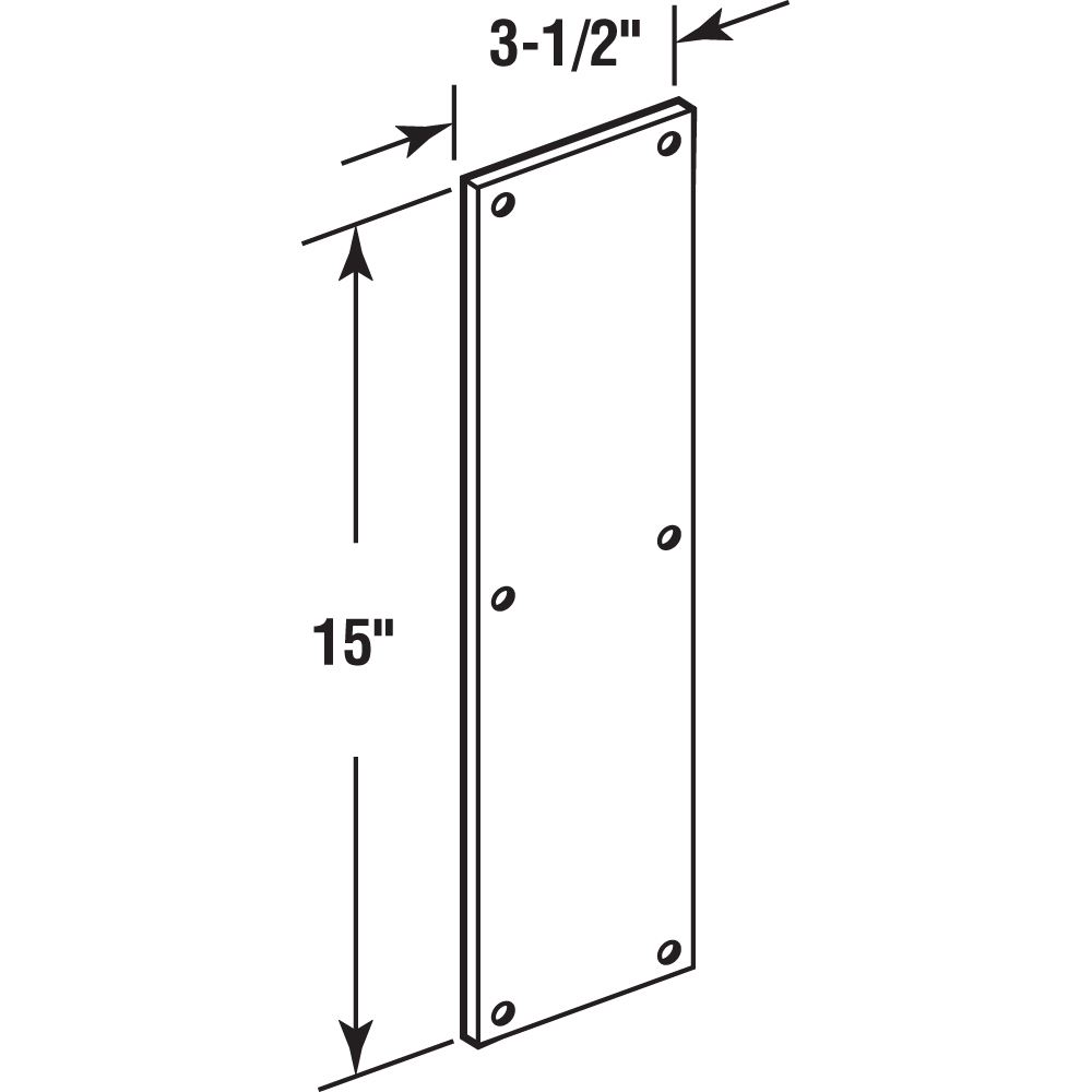 Prime-Line J 4720 Entry-Door-Pushplates-Pullplates - View #2