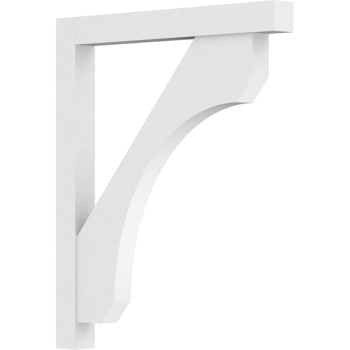 Ekena Millwork BKTP03X36X36LEC05 Standard Legacy 3-in x 36-in x 36-in White PVC Standard bracket