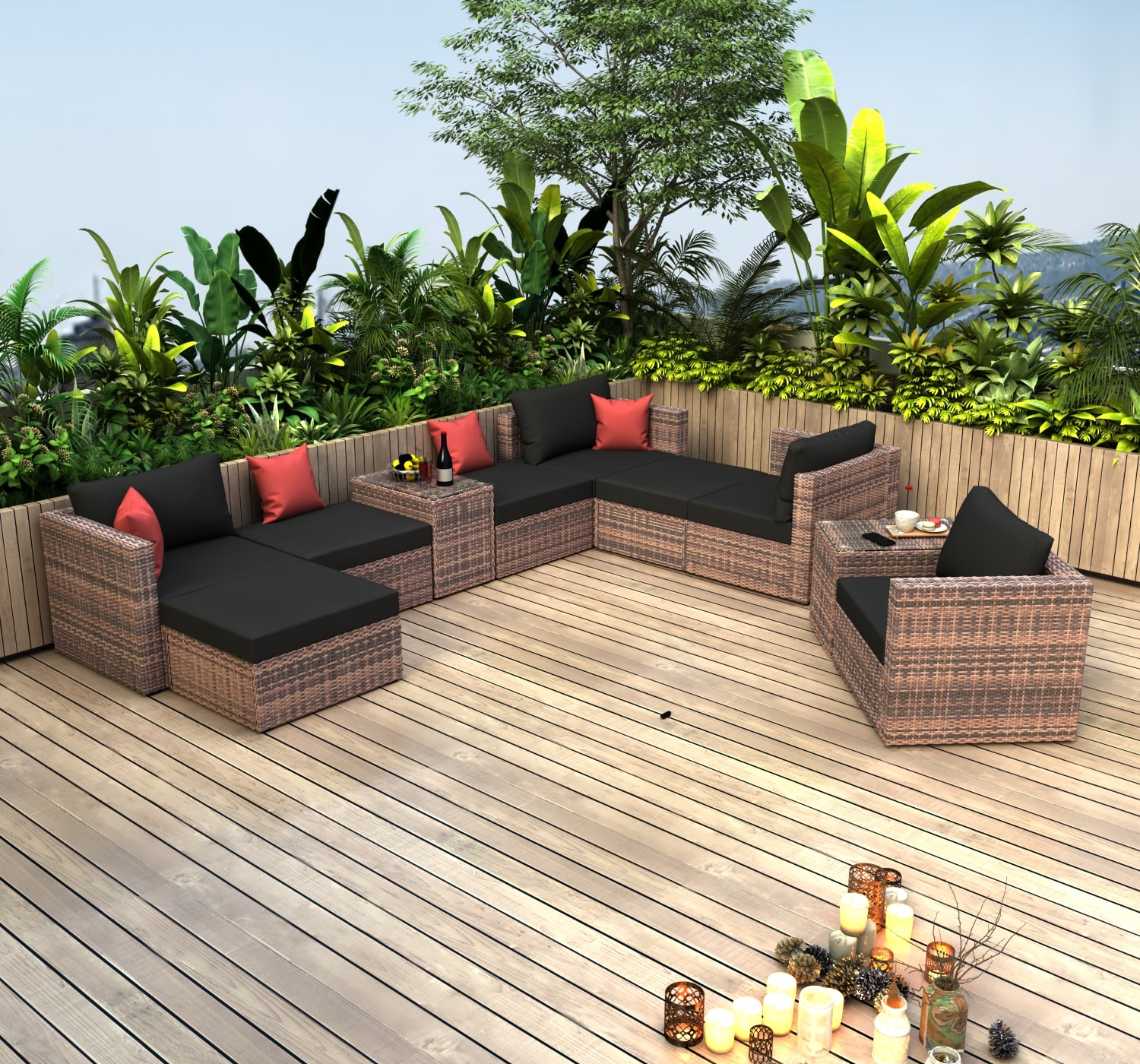 Forclover R4FW-038BK Patio-Conversation-Sets - View #7