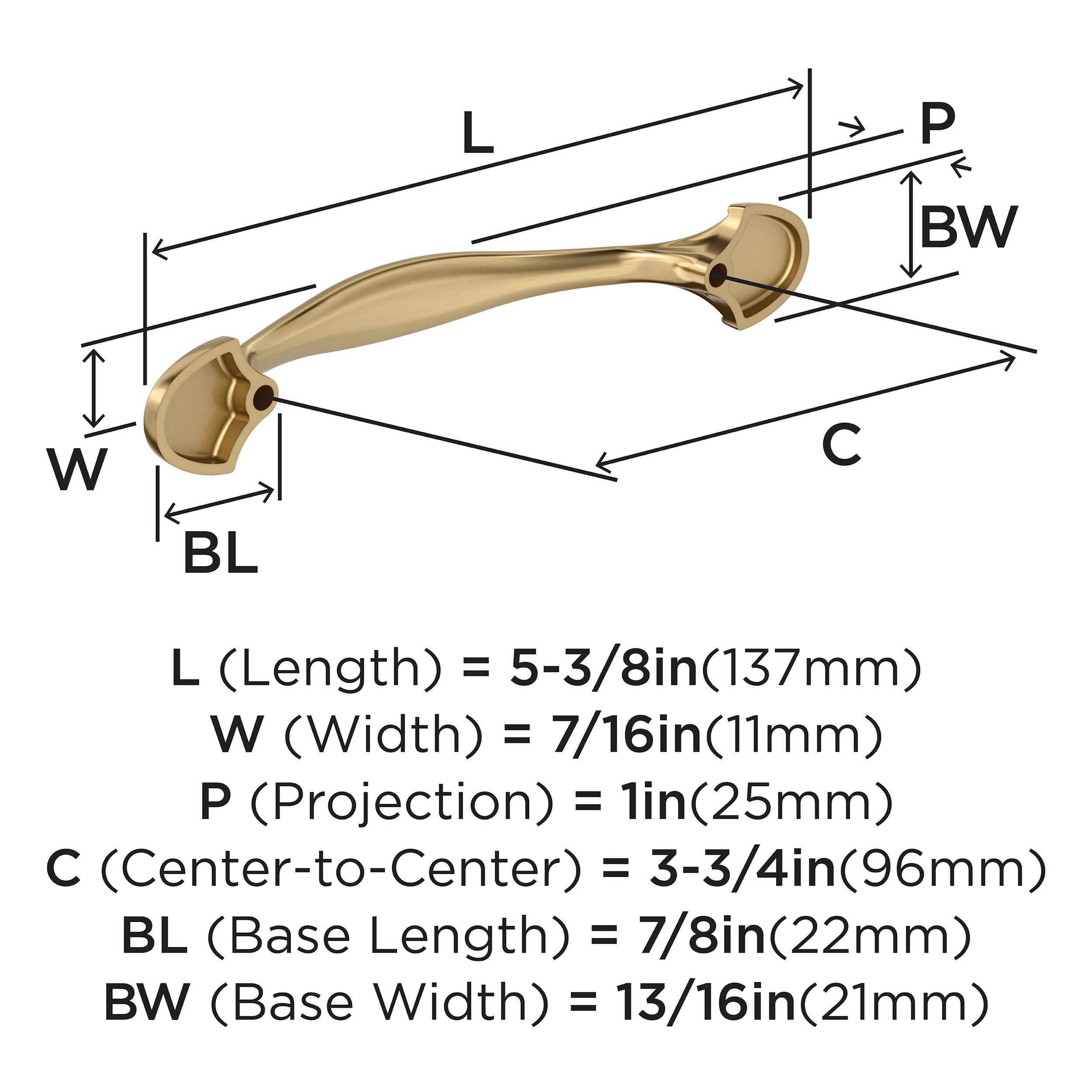 Amerock 25VMP37220CZ Cabinet-Pulls - View #4