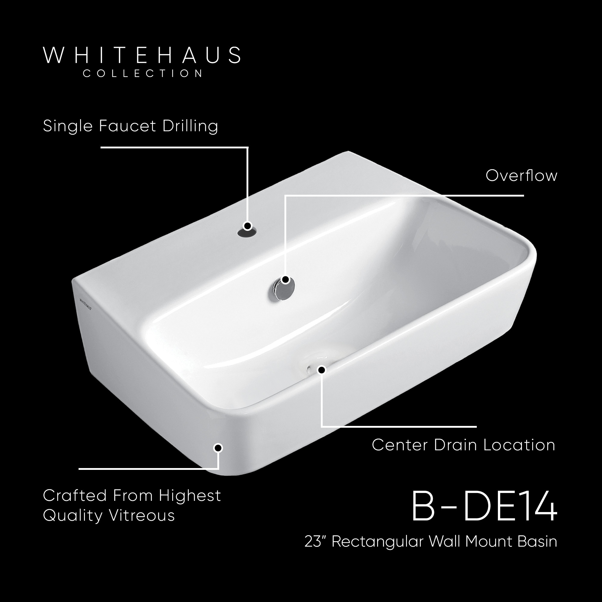 Whitehaus Collection B-DE14 Bath-Sink - View #3