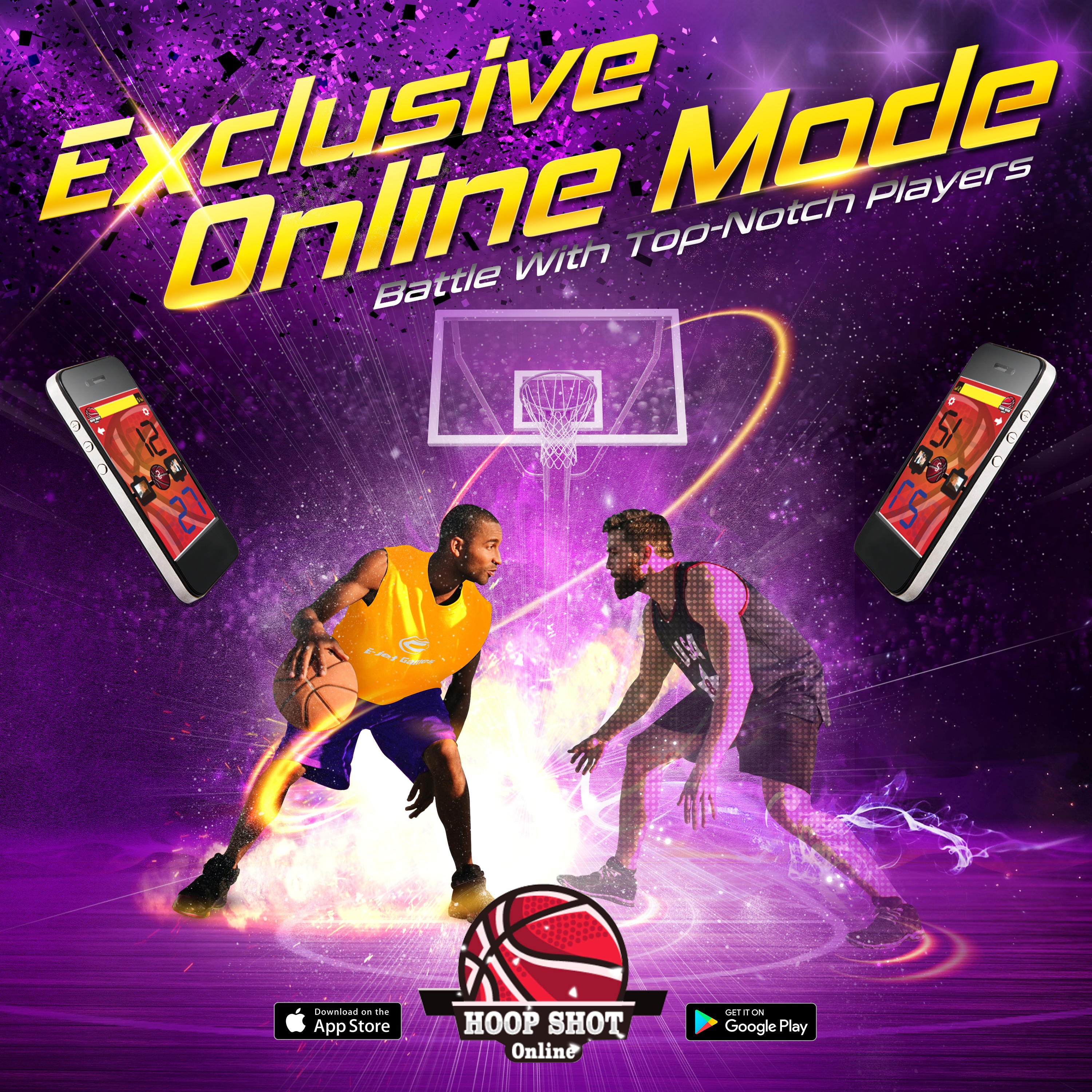 E-JET GAME Basketball Arcade Games (Online Battle and Challenge, Shoot Hoops)- Electronic Arcade Basketball Games, Dual Shot- Purple in the Electronic Basketball Games department at Lowes