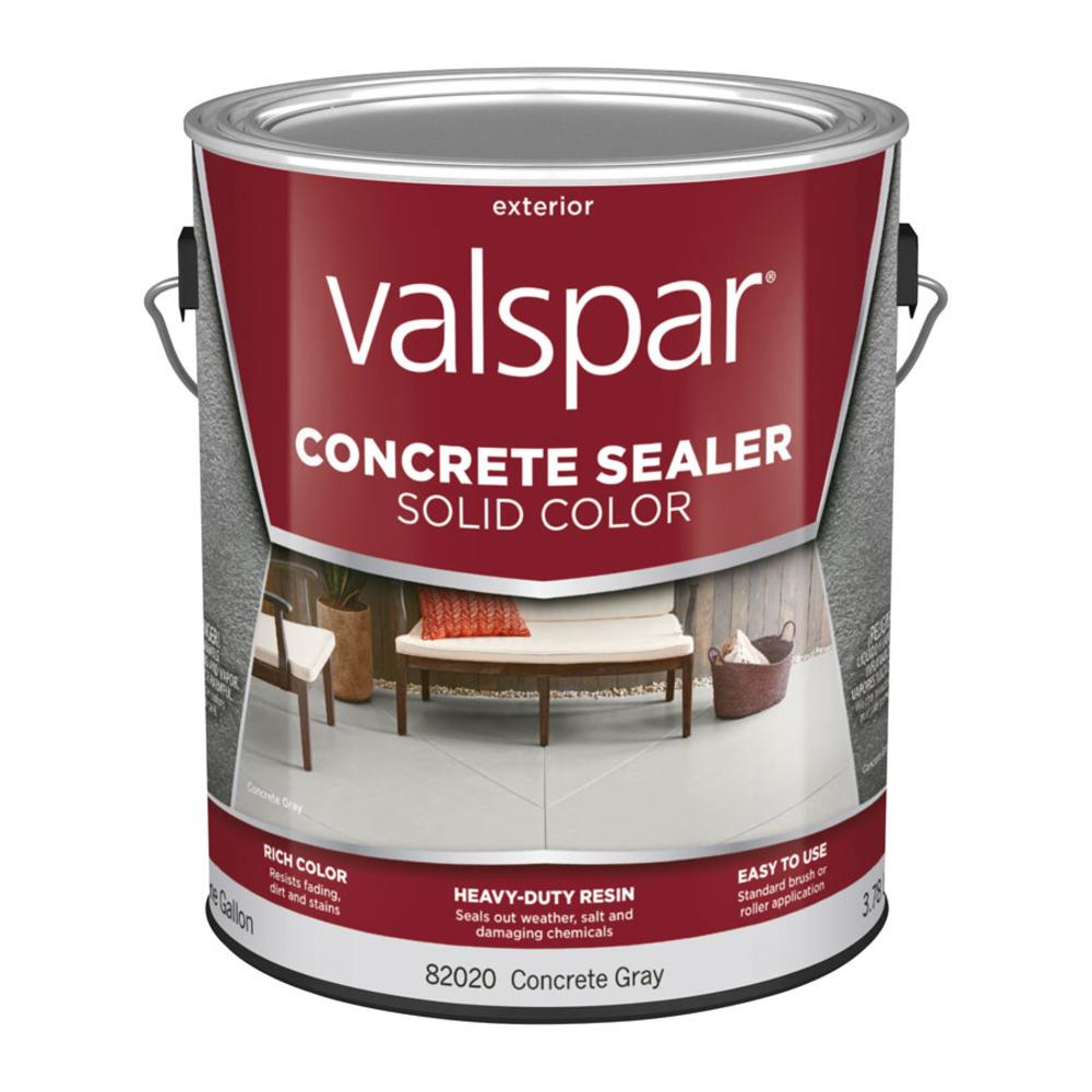 Valspar Concrete Gray Solid Concrete Sealer (1-Gallon) at