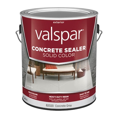 Valspar Concrete Gray Solid, Outdoor Concrete Sealer Lowe S