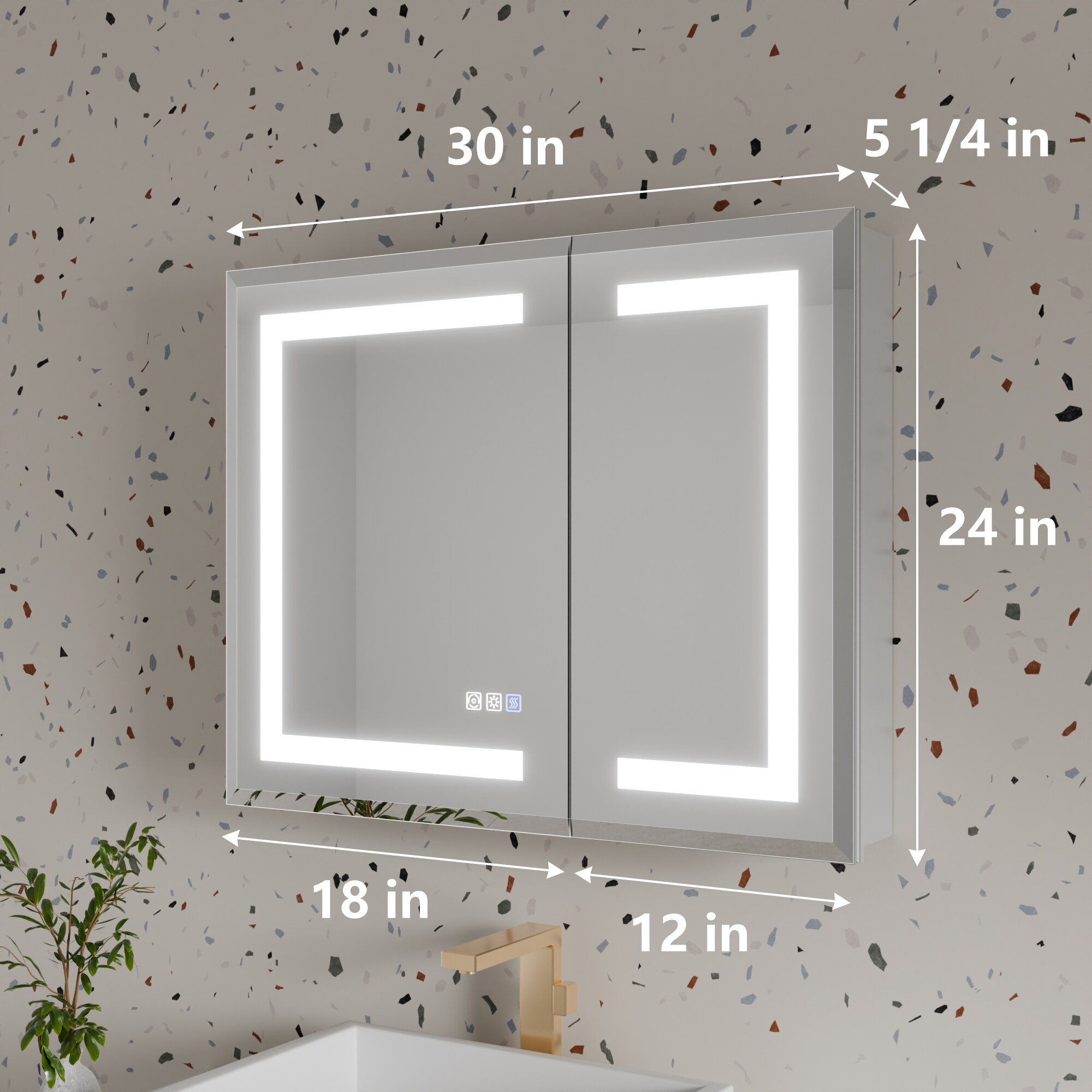 WELLFOR EXMC2030LD Bathroom-Medicine-Cabinets - View #12