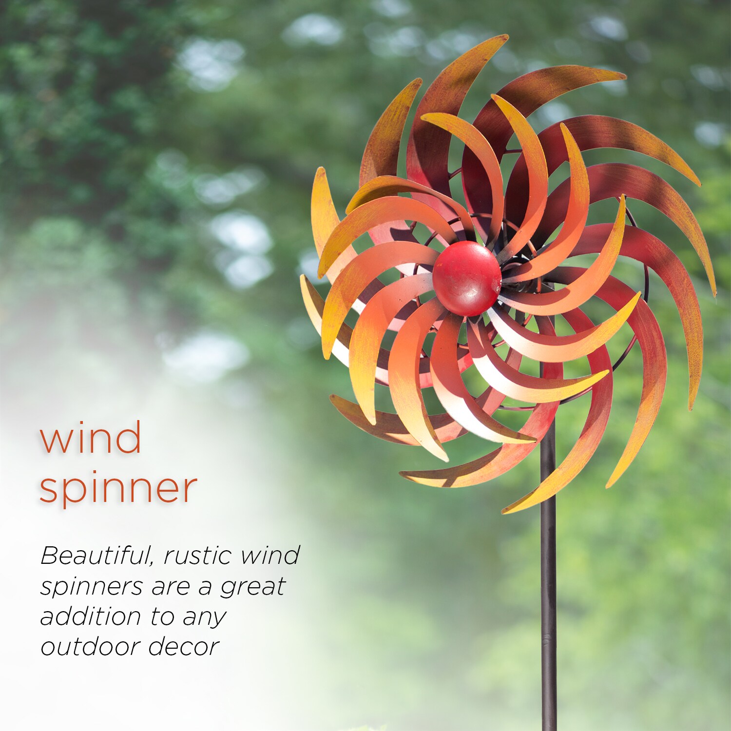 Alpine Corporation Red Iron Wind Spinner in the Wind Spinners ...