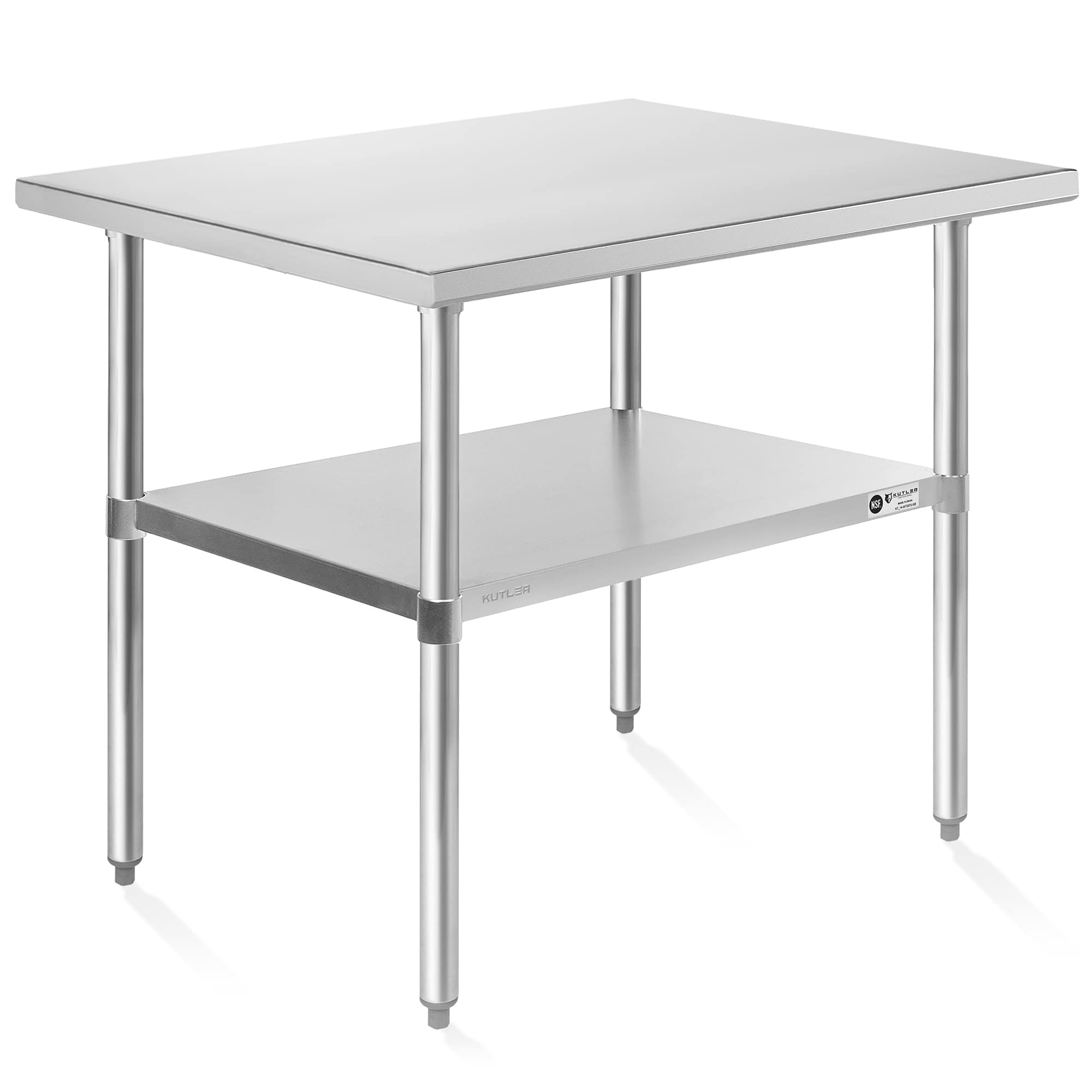 KUTLER PREP-KT-12. 30 x 48 NSF Commercial Stainless Steel Table for Kitchen Prep and Work