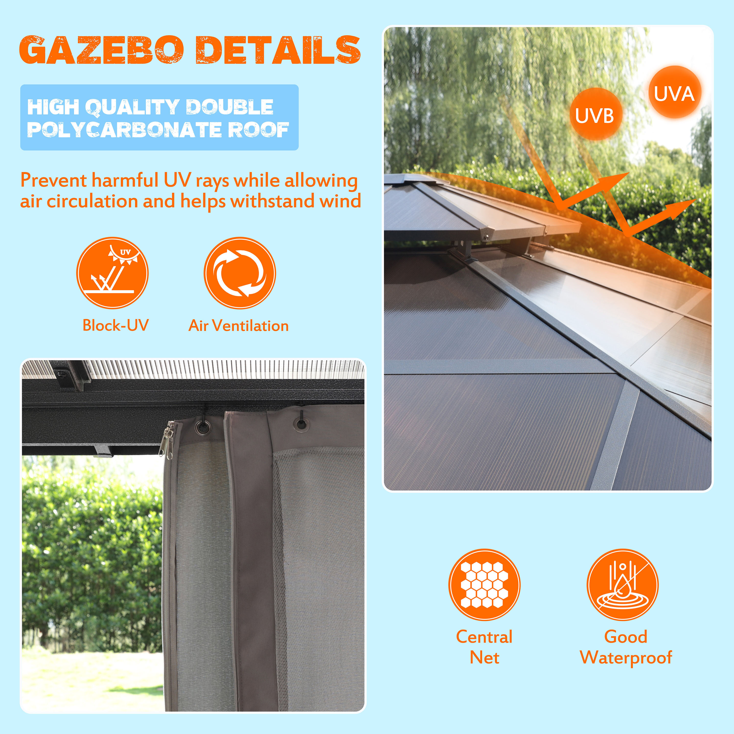 VEIKOUS PG0201-19-DL-2BX-2 Wood-Resin-Gazebos - View #6