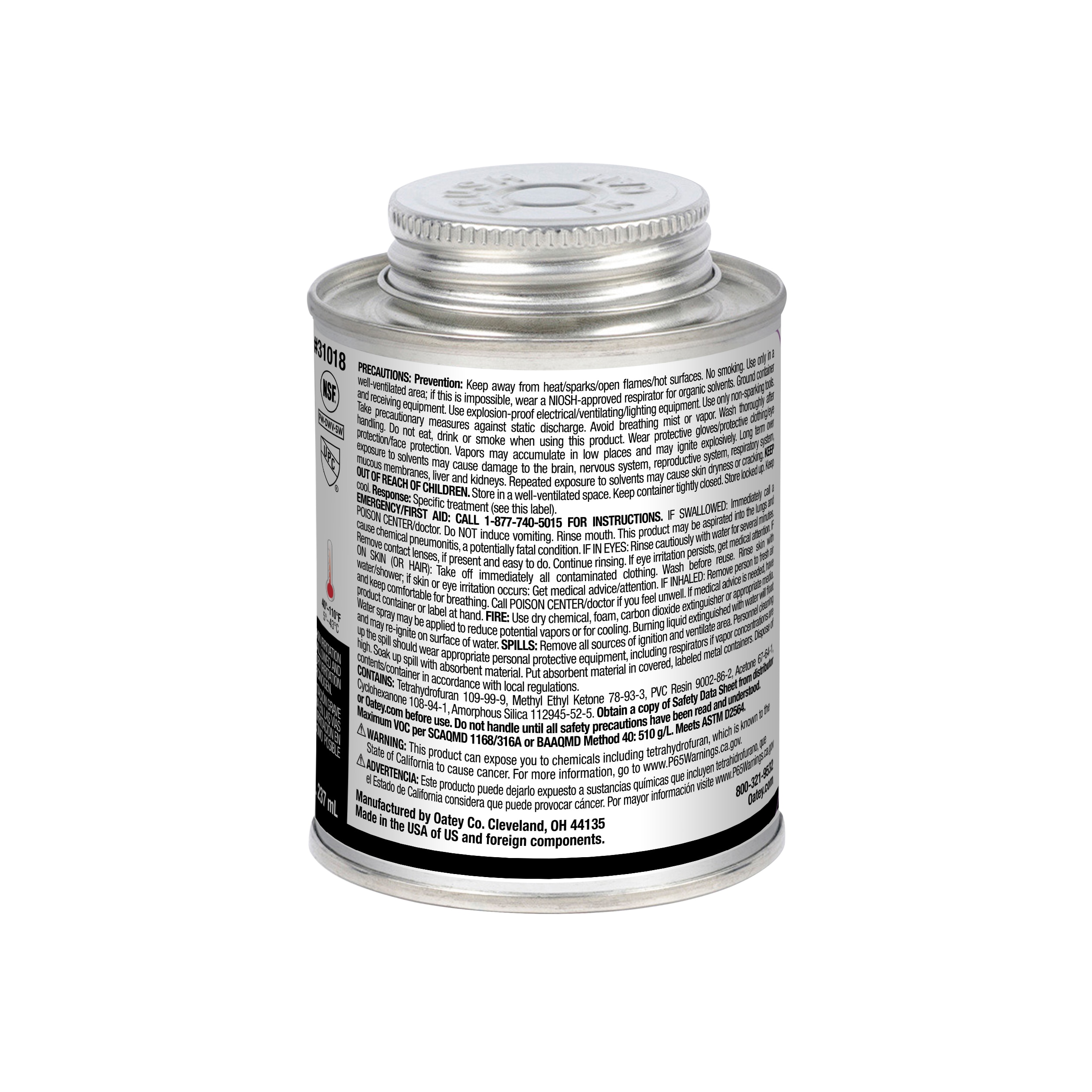 Oatey 31018L Pipe-Cements-Primers-Cleaners - View #10