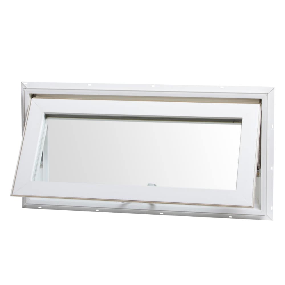 TAFCO VAW3216 500 Series 31-1/2-in x 15-1/2-in x 3-1/4-in Jamb Single Vinyl New Construction White Awning Window Full Screen Included