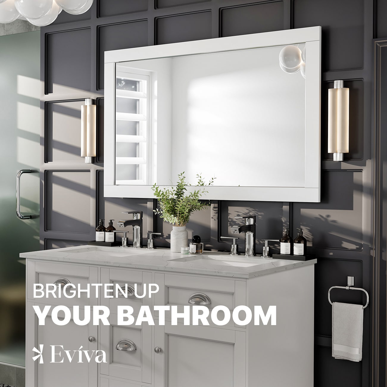 Eviva EVMR412-48X30-WH Decor-Mirrors - View #3