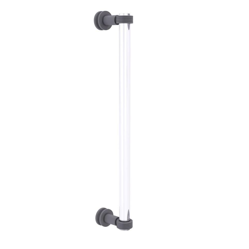 Allied Brass CV-407G-18SM-GYM Gray 18-in Hinged Shower Door Handle