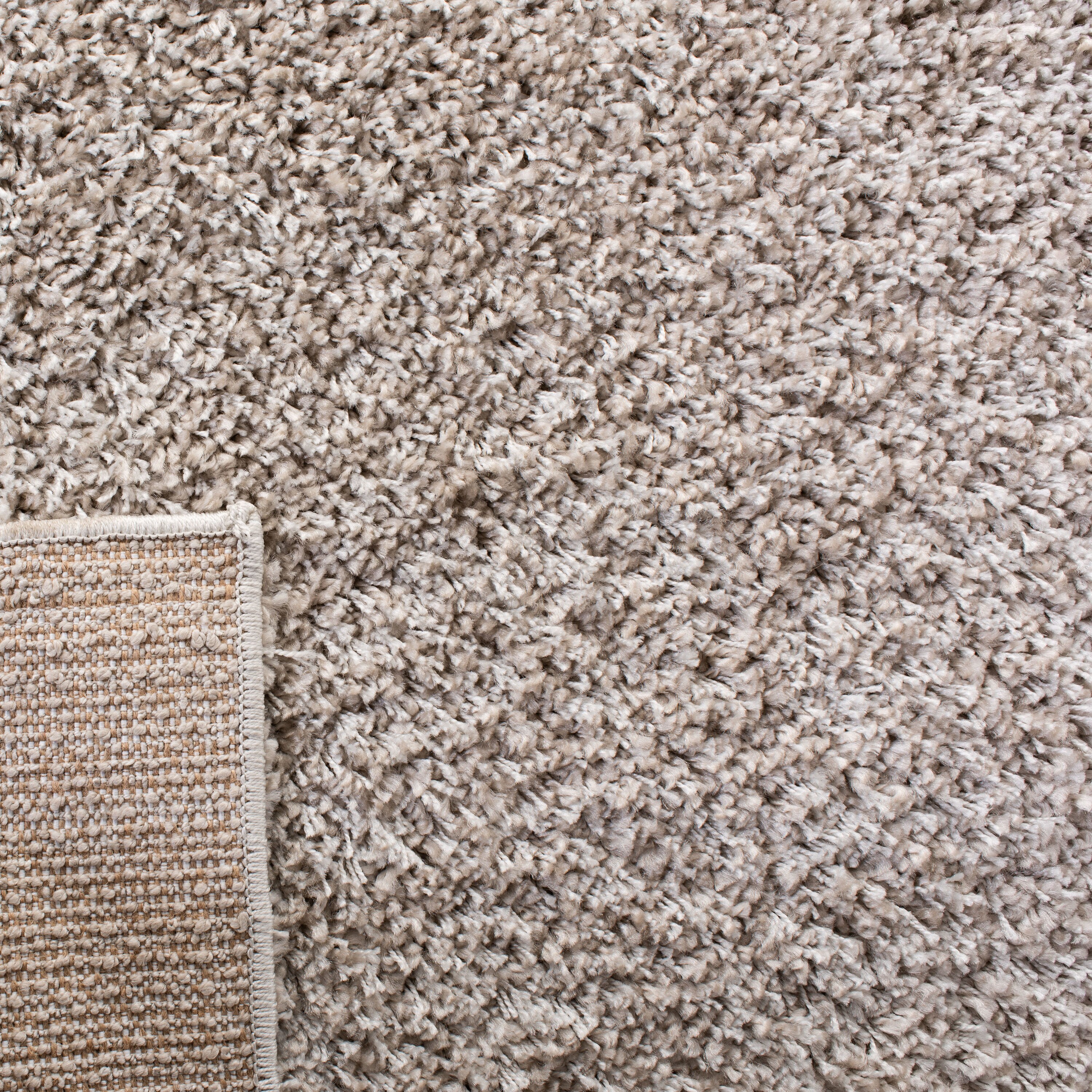 Linen 4' x 6' Solid Shag Area Rug