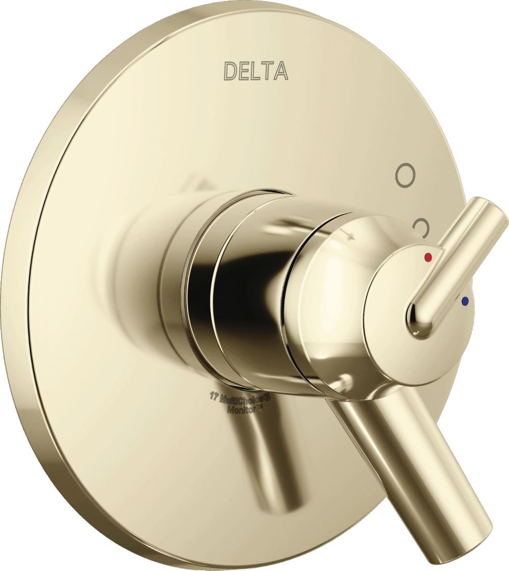 Delta T17059-PN Trinsic Polished Nickel 4.5-in Universal Bathtub/Shower Pressure balance trim 6.4-in -ID