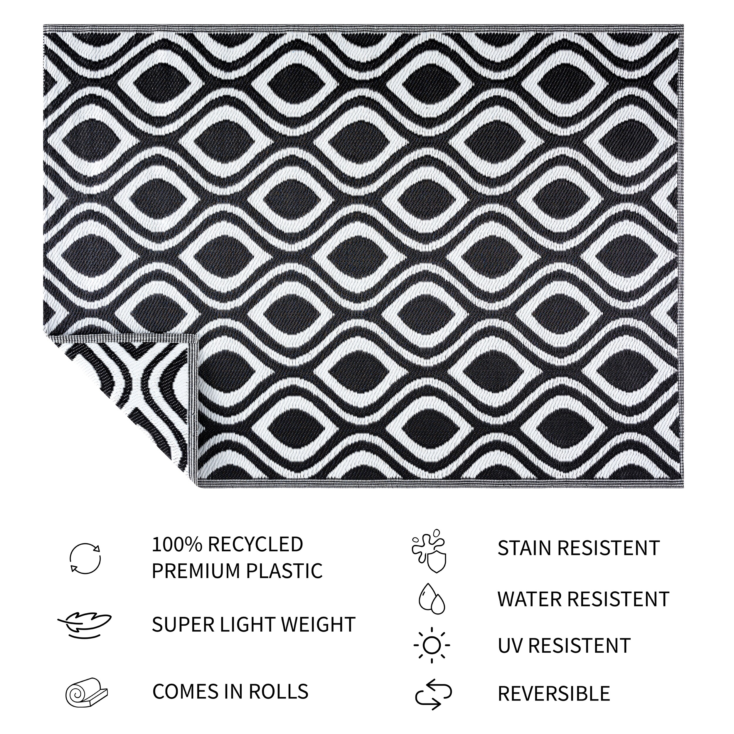 Playa Rug PLY-R-VNC-BW-4X6 rugs - View #3