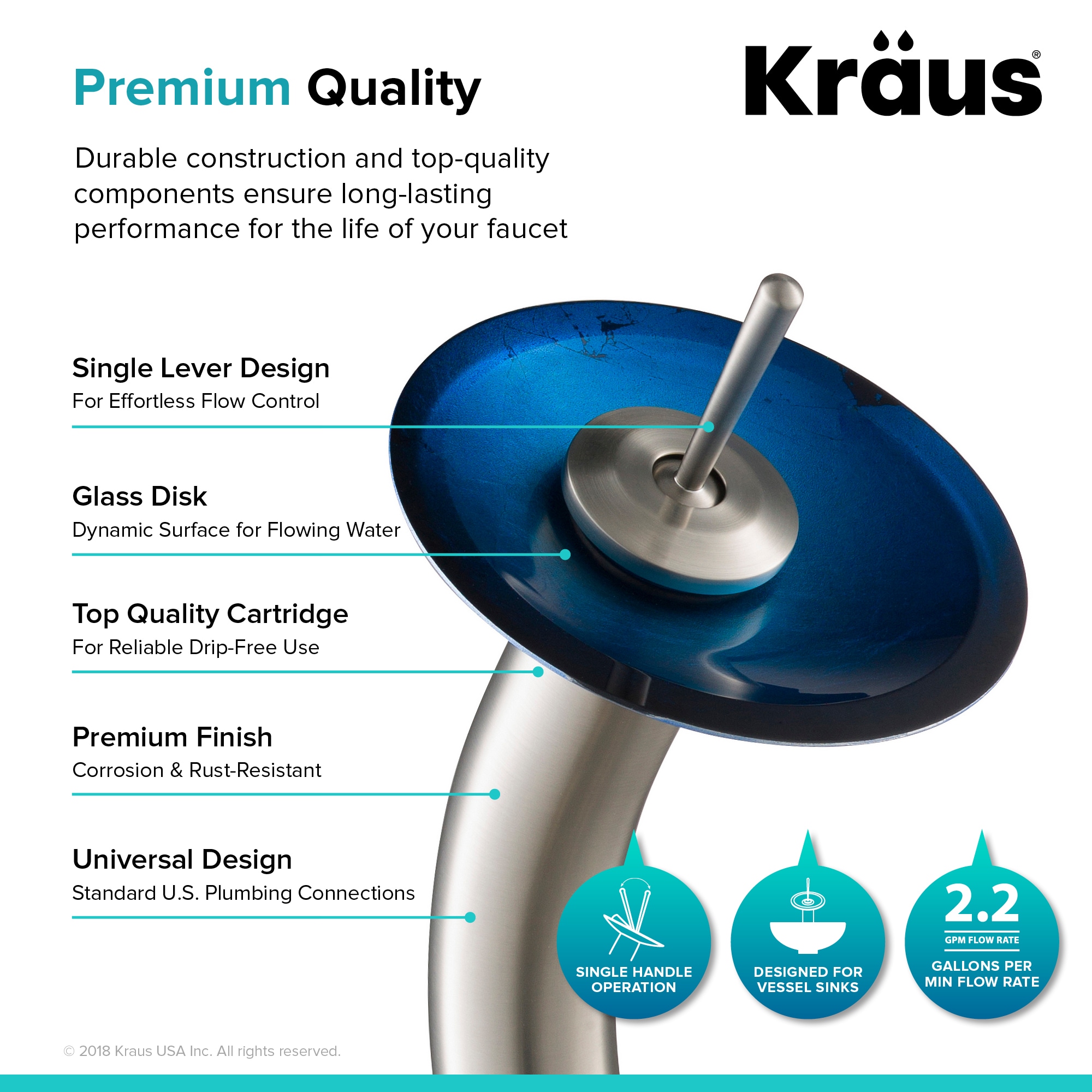 Kraus C-GVR-204-RE-10SN Bath-Sink - View #8