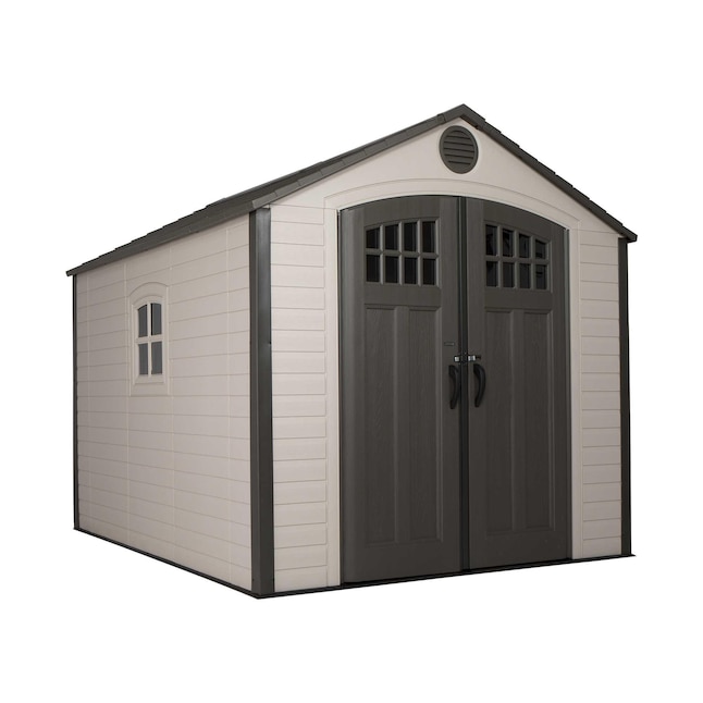 LIFETIME PRODUCTS 8-ft x 10-ft Lifetime Storage Shed Gable Resin ...