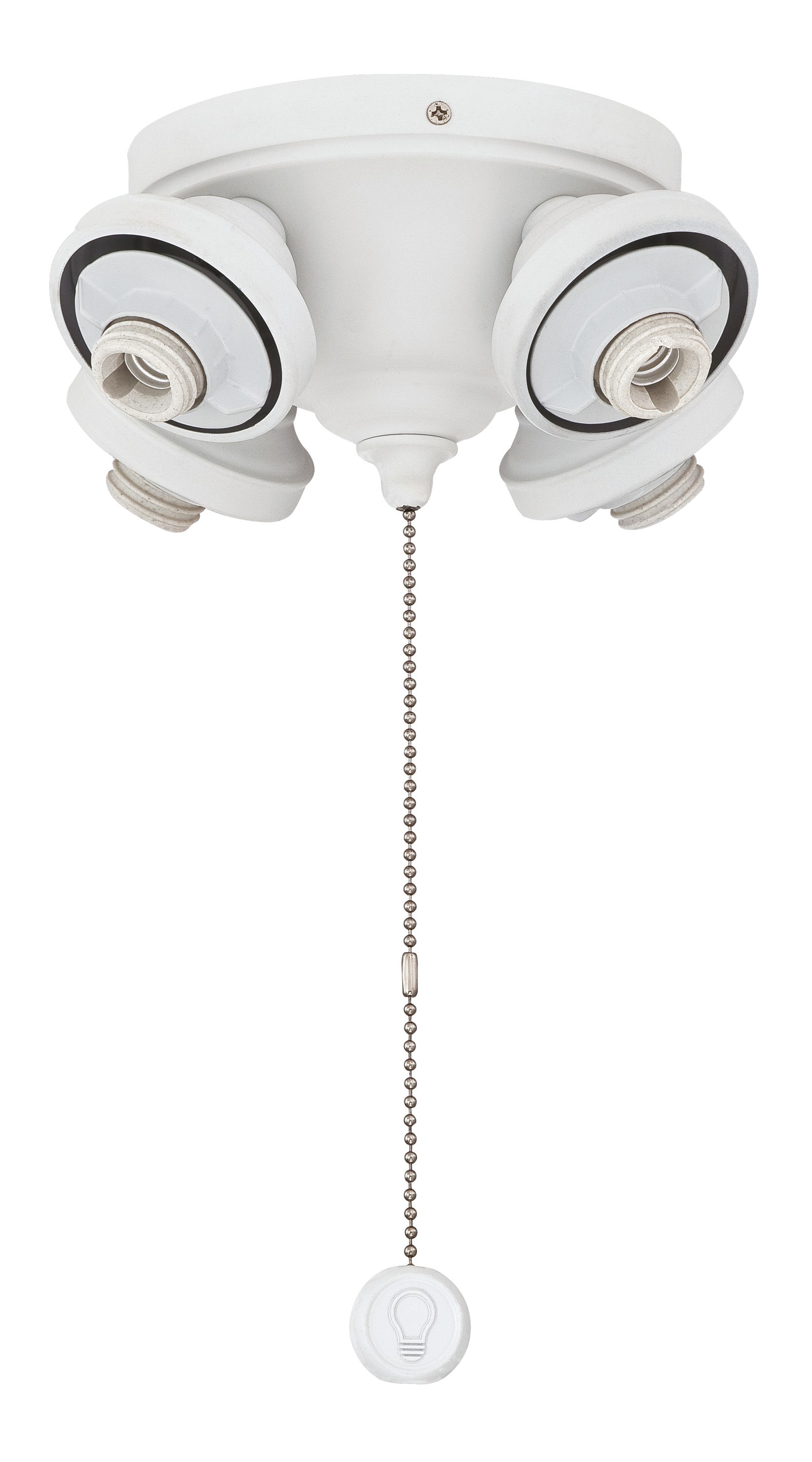 Fanimation F8MW 8.31-in 4 -Light White LED Ceiling Fan Light Kit