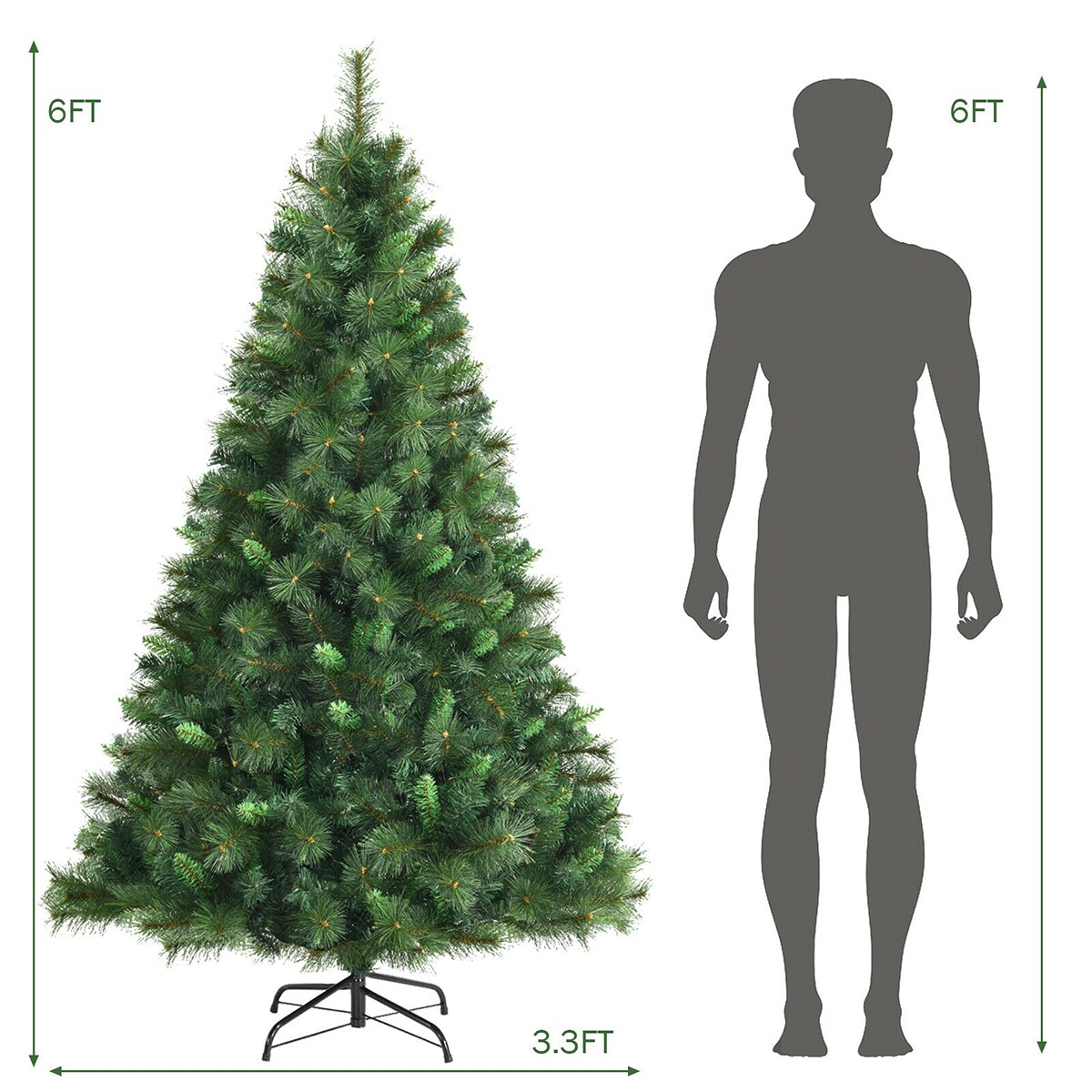 WELLFOR CM-HJY-23627 Artificial-Christmas-Trees - View #8