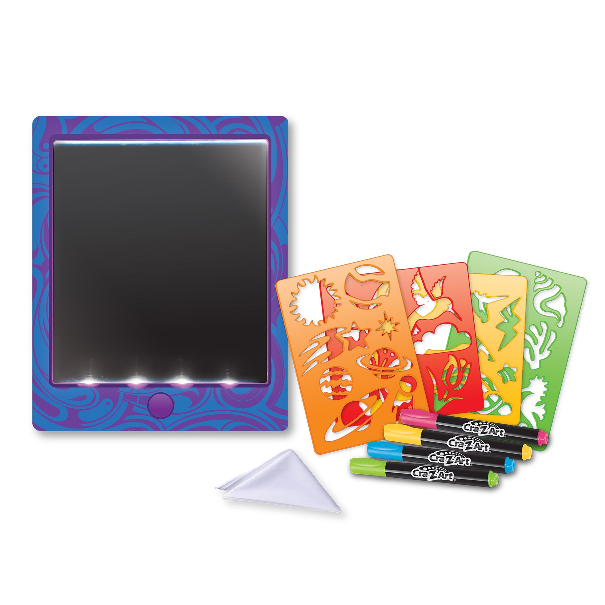 Cra-Z-Art Super Light-Up Design Board - Cra-Z-Art, 10 pc. Kids Art Kit -  Yahoo Shopping