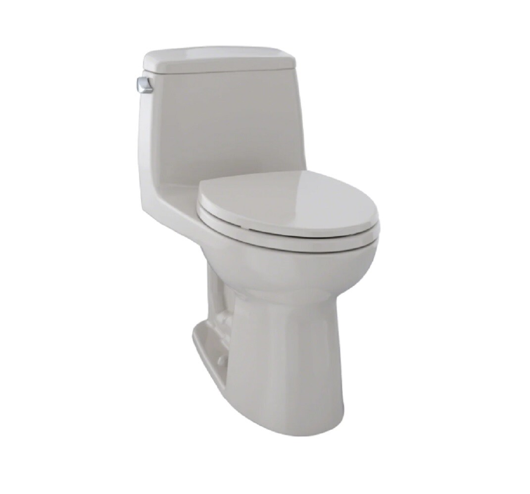 TOTO MS854114E-12 Sedona Beige Elongated Standard height 1-piece Toilet 12-in Rough-In WaterSense 1.28 GPF