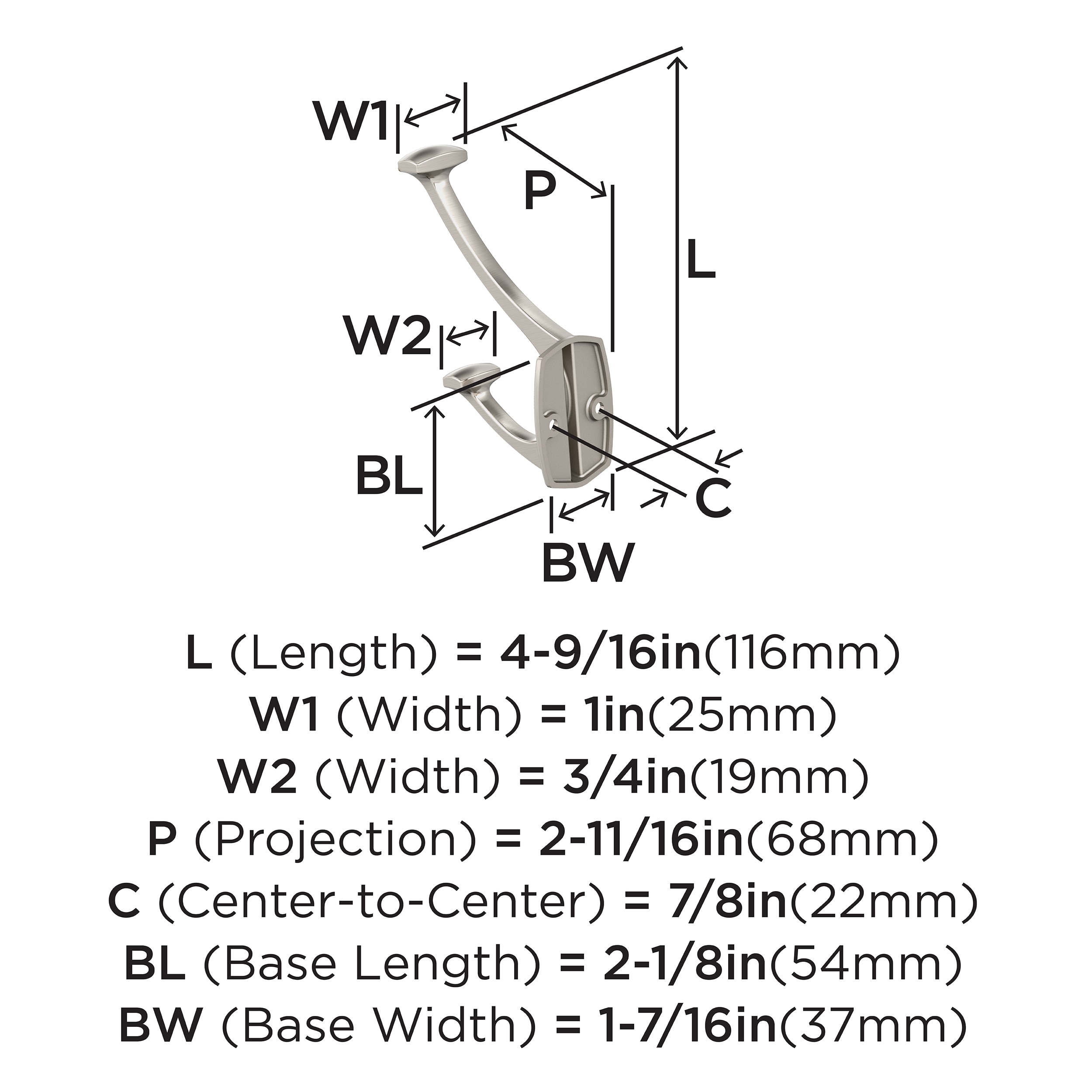 Amerock H37001G10 Decorative-Wall-Hooks - View #4