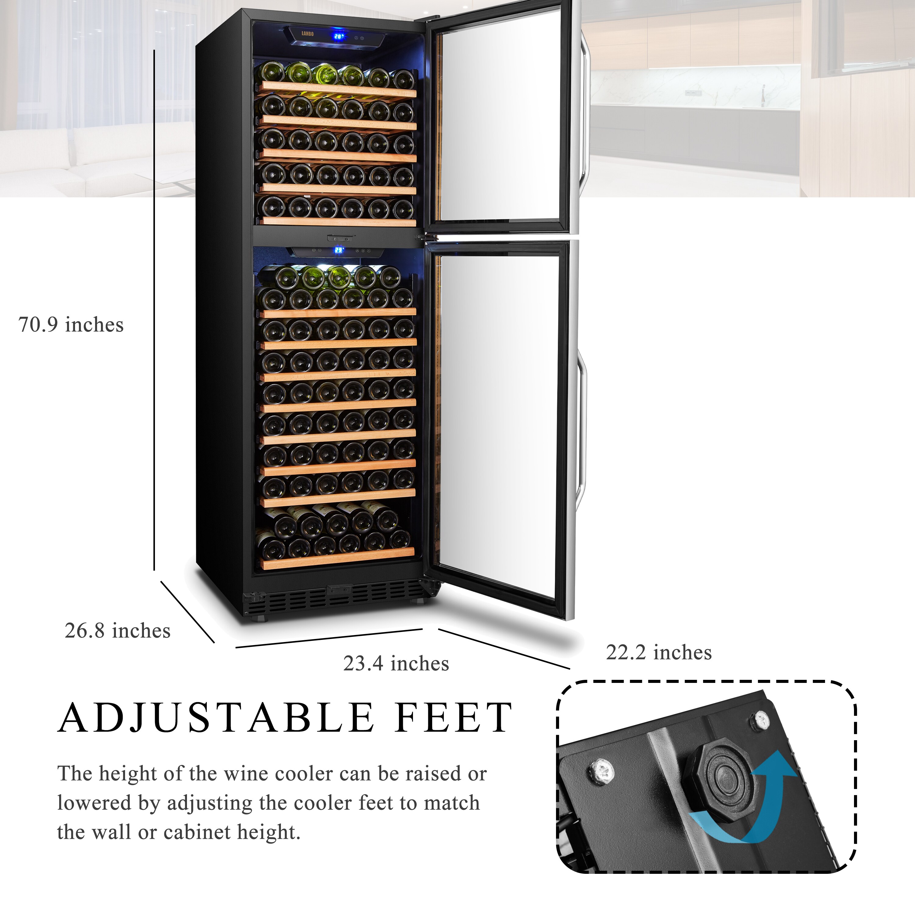 LANBO LW162DD Wine-Chillers - View #17
