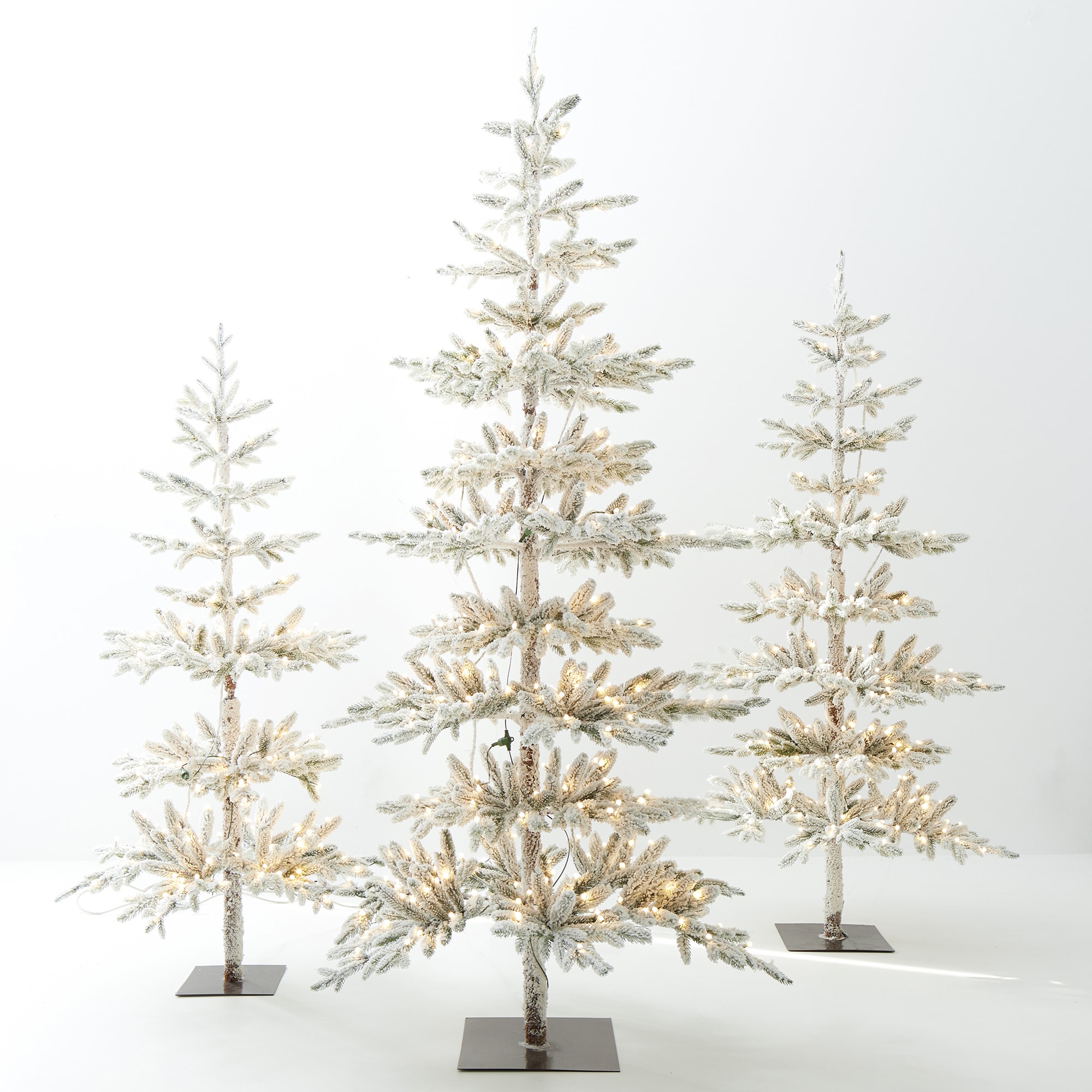 Glitzhome 8ft/10ft Pre-Lit Deluxe White Pine Slim Christmas Tree with Remote  Controller - On Sale - Bed Bath & Beyond - 37904905