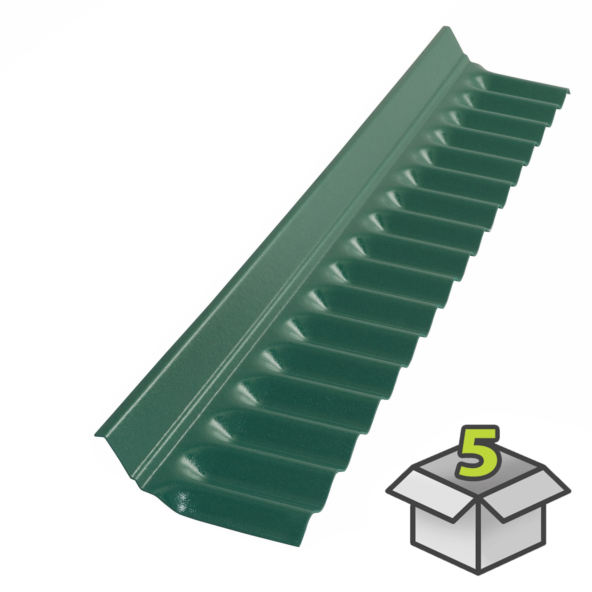 SUNTOP 5 -Pack 1.95-in x 5.9-in Polycarbonate Roof Panel Ridge Caps #193386
