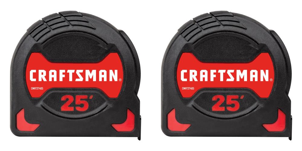 CRAFTSMAN PRO-11 2-Pack 16-ft; 25-ft Auto Lock Tape Measure in the