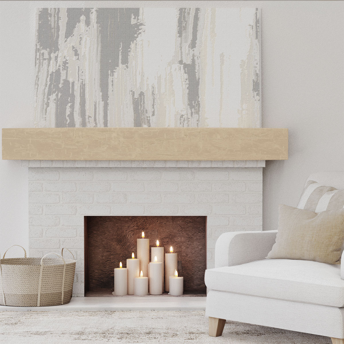 Ekena Millwork MANUHH08X12X36PP Mantel-Shelves - View #6