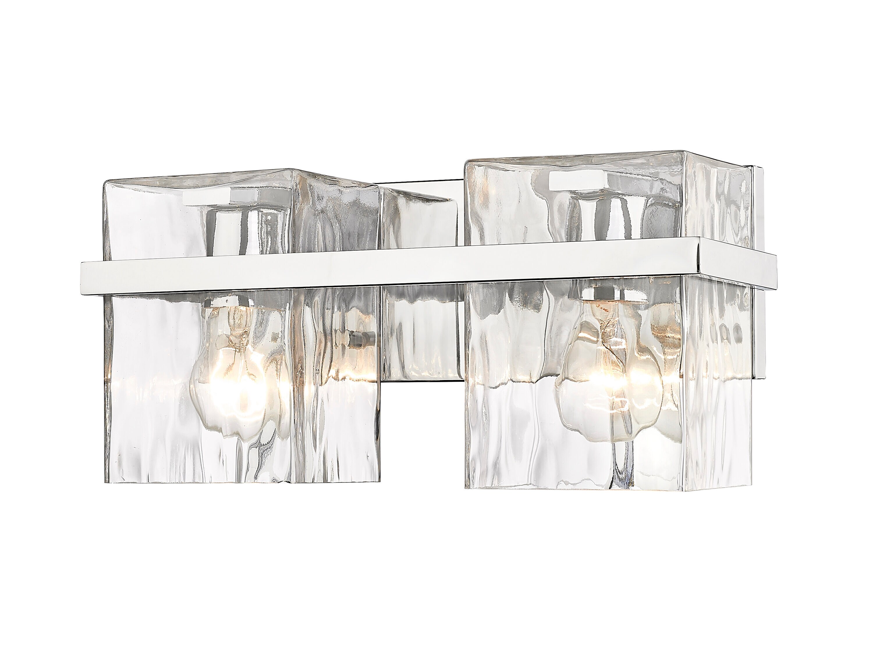 Z-Lite 1938-2V-CH Bennington 14.25-in 2 -Light Polished Chrome Farmhouse Vanity light