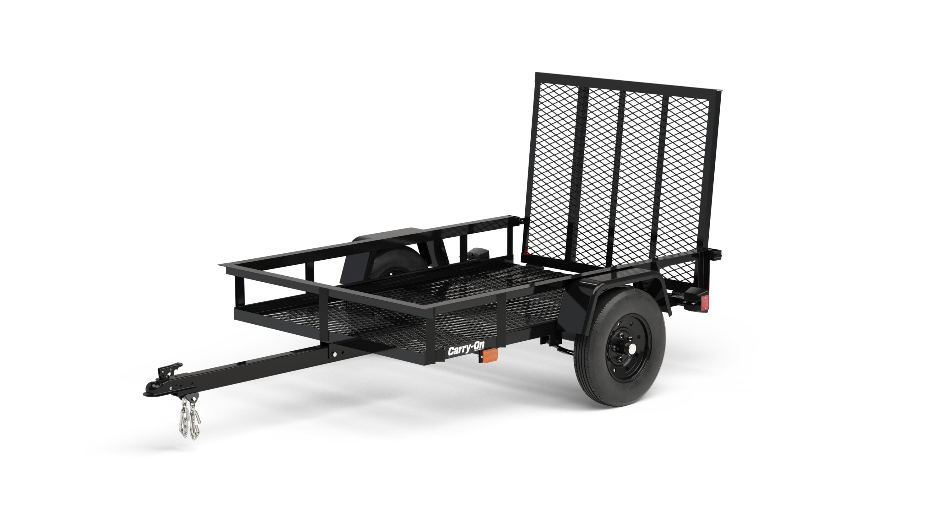 Carry-On Trailer 4-ft x 6-ft Steel Mesh Utility Trailer with Ramp Gate in  the Utility Trailers department at