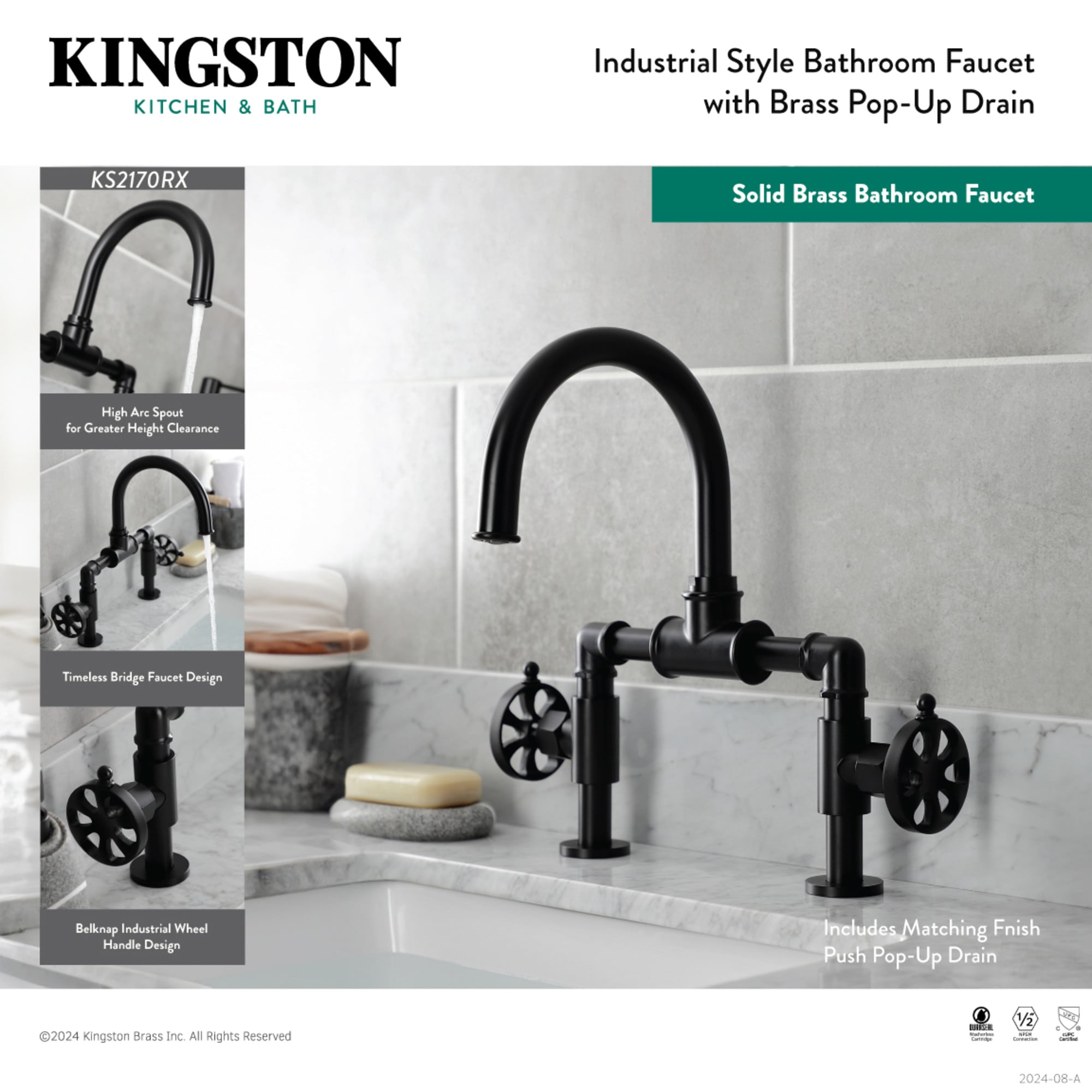 Kingston Brass WLKS2178RX Lavatory-Faucets - View #4