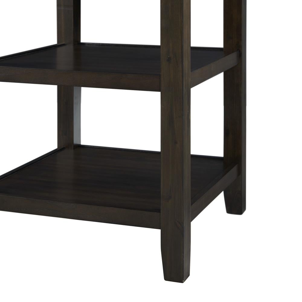 Walnut Counter Height Dining Set with Gray Upholstered Chairs