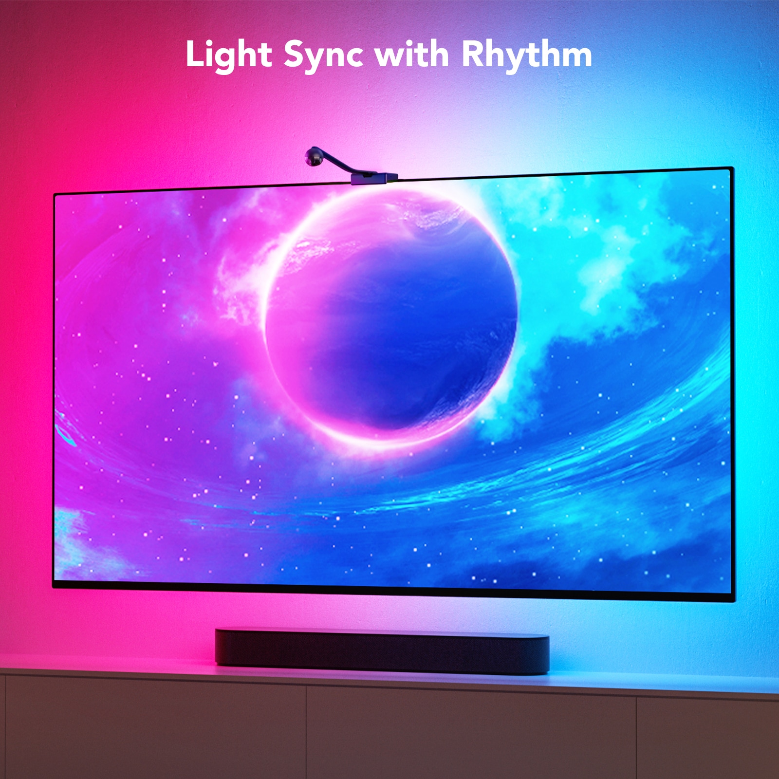 Govee Envisual LED Backlights for 75-85 inch TVs, 16.4ft RGBIC WiFi  DreamView T1 TV Backlights with Camera, Works with Alexa & Google  Assistant, App
