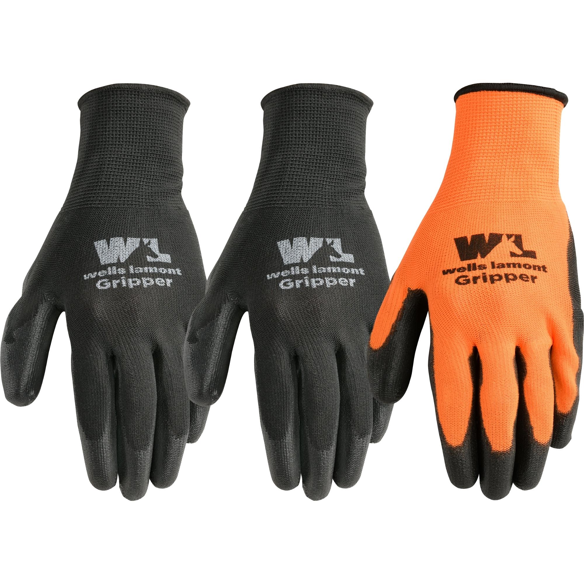 Wells Lamont 559LF-LWE Large Polyurethane dipped Polyester Everyday Gloves 3 -Pairs