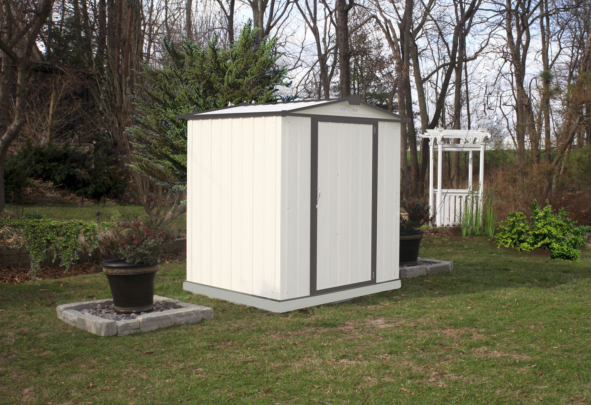Arrow EZ6565LVCRCC Metal-Storage-Buildings-Sheds - View #6