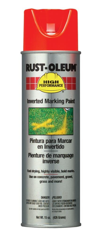 Rust-Oleum V2354838 High Performance Marking Matte Alert Orange (NET WT. 15-oz