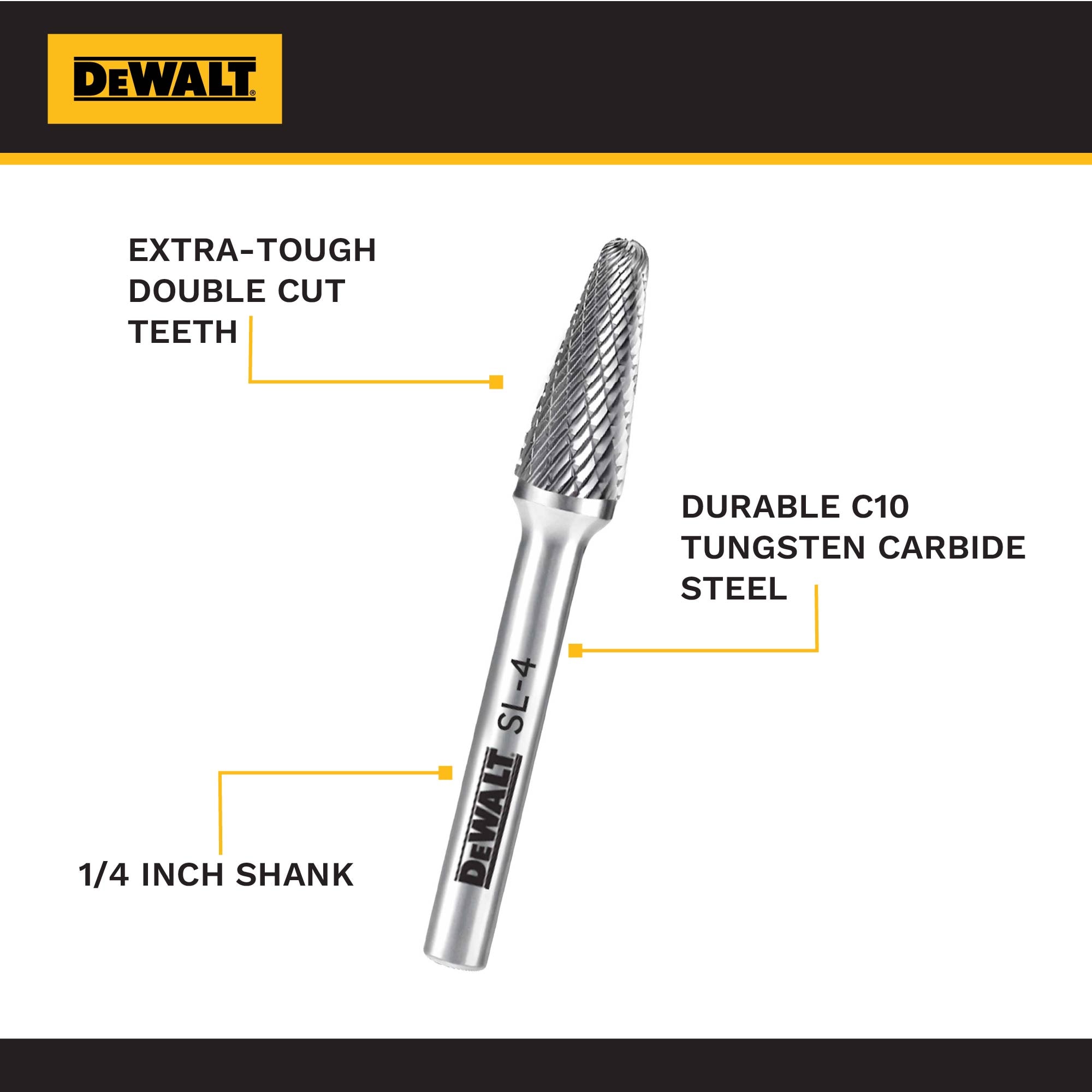 DEWALT DXCBTJSL4 Rotary-Tool-Bits-Wheels - View #3