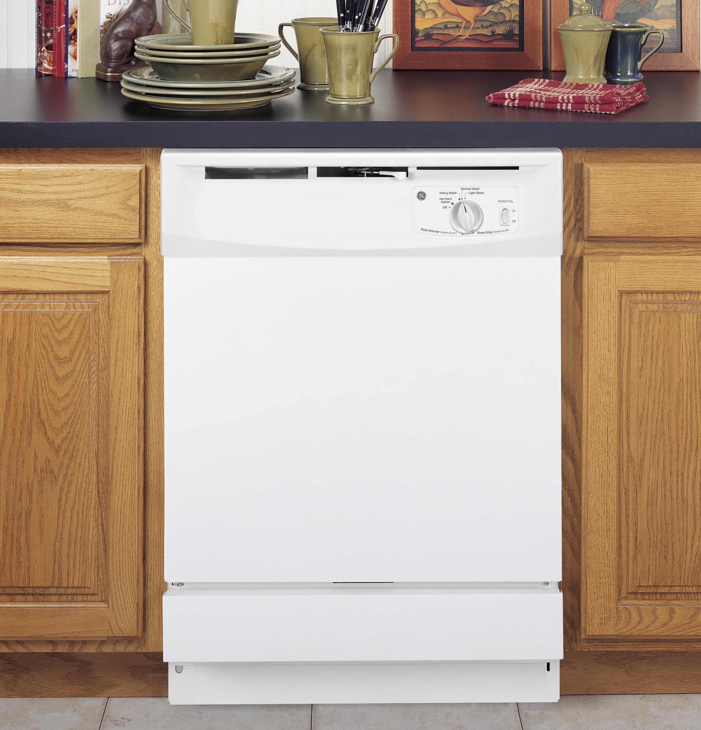 GDF570SGJWW GE GE® Stainless Steel Interior Dishwasher with Front Controls  WHITE - Hahn Appliance Warehouse