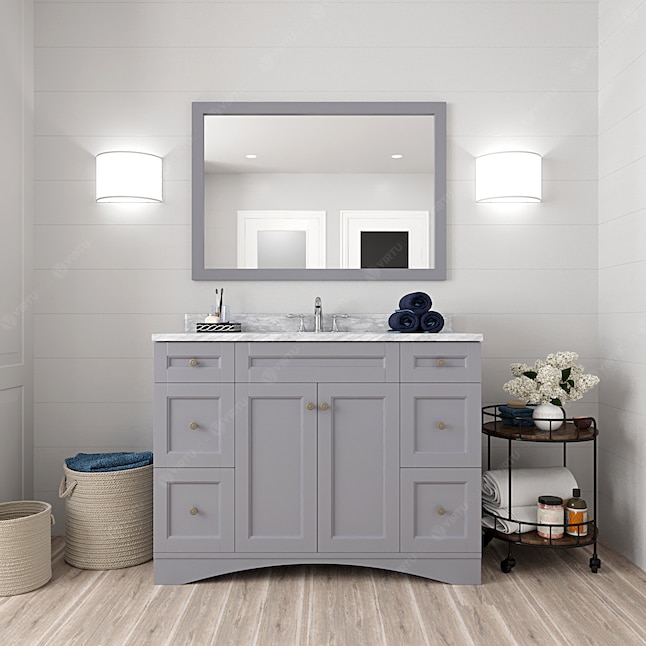 Undermount Single Sink Bathroom Vanity, What Size Sink For A 48 Inch Vanity Unit