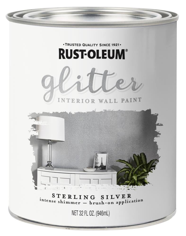 Rust-Oleum Glitter Satin Glitter Latex Interior (1-quart) at