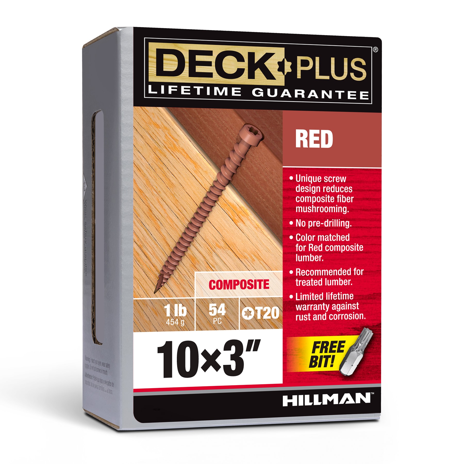 Deck Plus 48460 #10 x 3-in Composite Deck Screws ( 54 -Per Box )