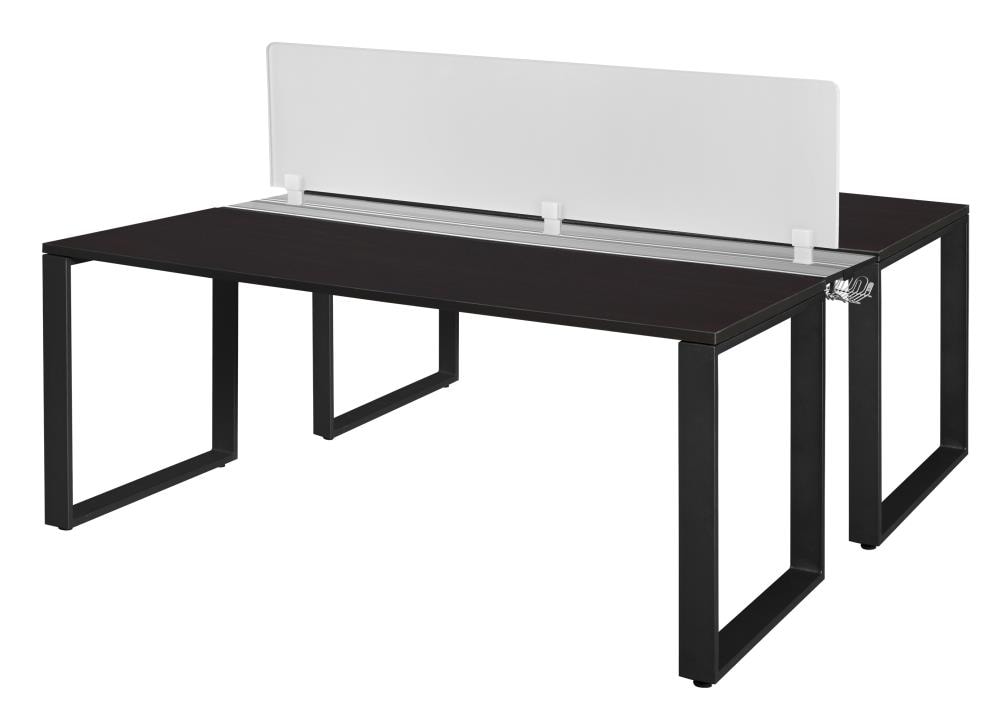 Regency STBSPD7224MWBK Structure 58-in Brown Modern/Contemporary 2-person Desk