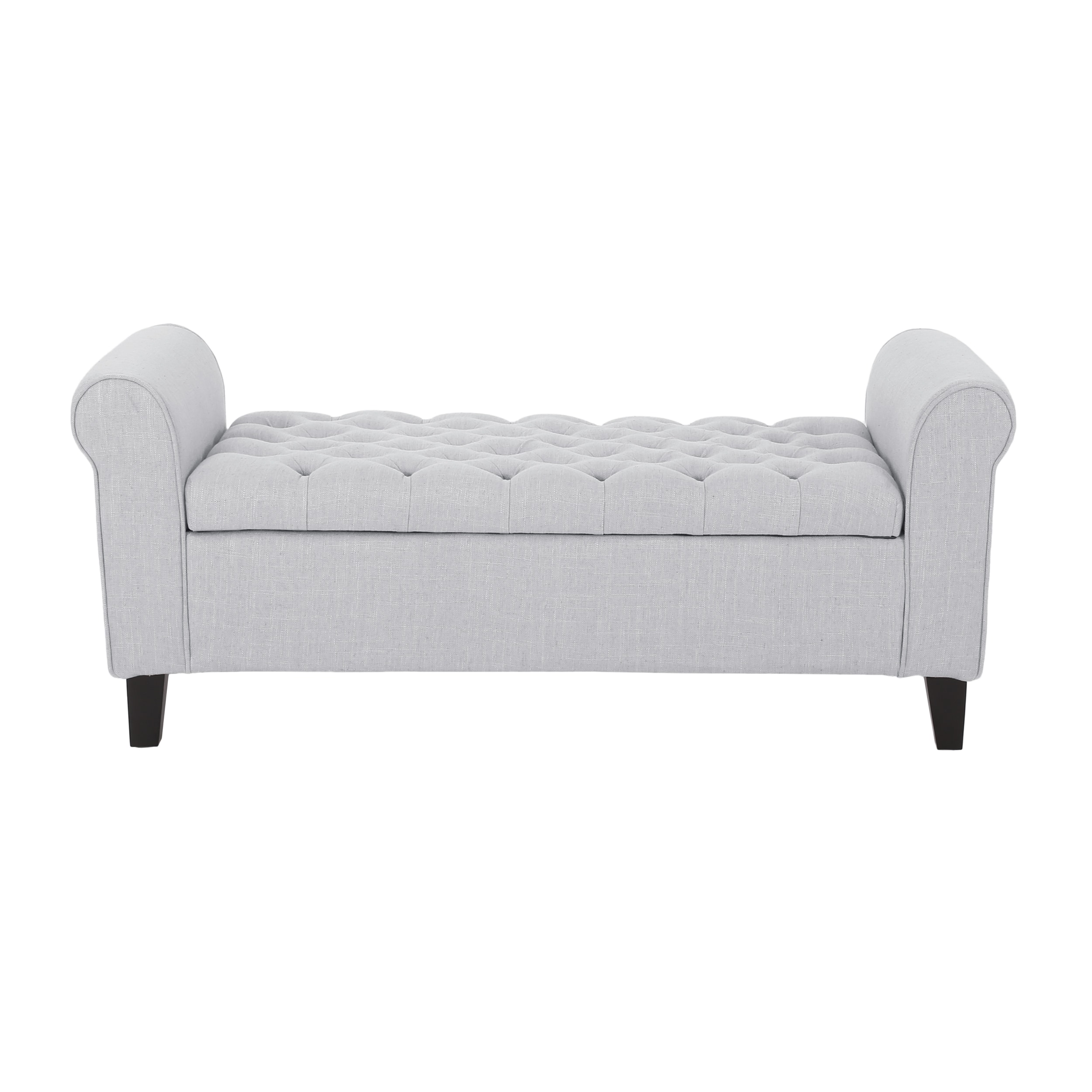 Best Selling Home Decor 299379 Casual Gray Storage Ottoman
