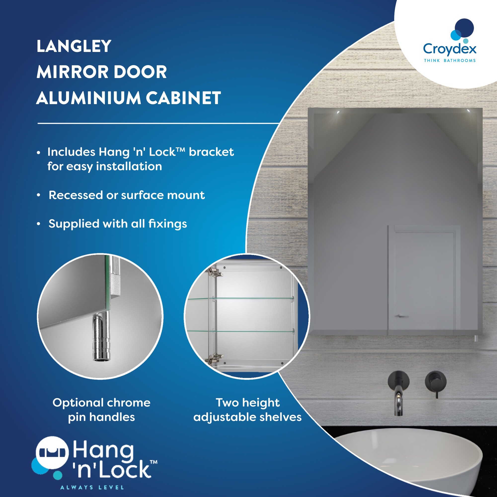 Croydex WC101369US Bathroom-Medicine-Cabinets - View #7