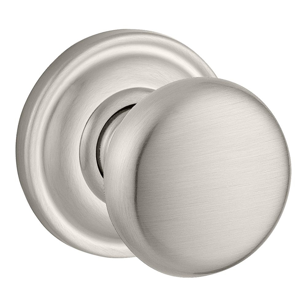 Baldwin PVROUTRR150 Satin Nickel Interior Bed/Bath Privacy Door Knob