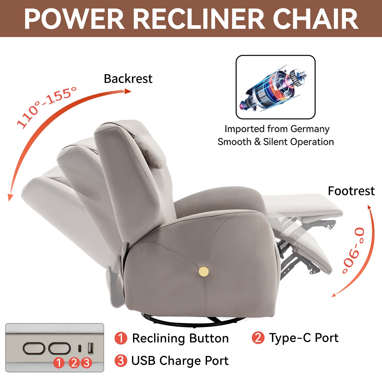 GZMR GZ-W1803RC55 recliners - View #4