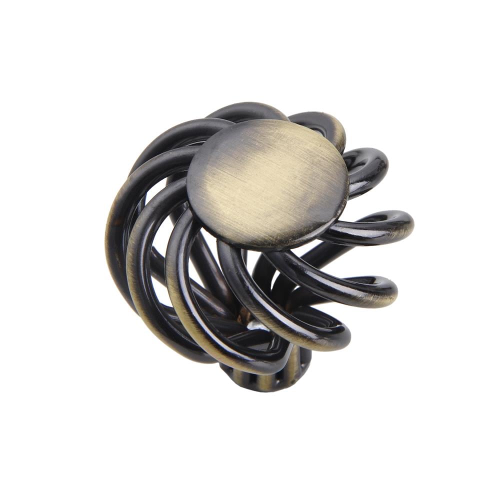 Utopia Alley HW322PLAB021-5 HW322XXX 1-2/5-in Antique Brass Birdcage Classic Cabinet Knob